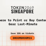 Where to Print or Buy Content Gear Last-Minute Before Attending TOKEN2049 Singapore